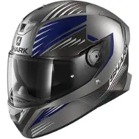 Shark Skwal 2.2 Hallder Mat Antraciet Blauw Antraciet ABA Integraalhelm Maat XS