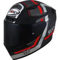 Suomy Track 1 Ninety Seven ECE 22.06 Zwart Grijs Integraalhelm Maat XL