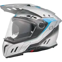 O'Neal Sierra RS Echo, avonturenhelm ,Mat Lichtgrijs/Lichtblauw ,L