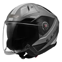 LS2 OF603 Infinity II Veyron Glossy Grijs Wit 06 Jet Helm Maat 2XL