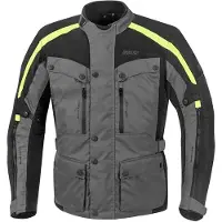GMS Temper Grijs Zwart Geel Textiele Motorjas Maat L