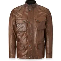 Belstaff Turner Bruine Leren Jas Maat S