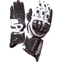 MUGENRACE Bornew Zwart Witte Handschoenen Maat S