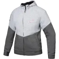 Ixon Touchdown L Grijs Zilver Fuchsia Dames Textiele Motorjas Maat XS