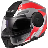 LS2 LS2FF902ScopeIIOxydGrijsRood06Systeemhelm Maat 2XL