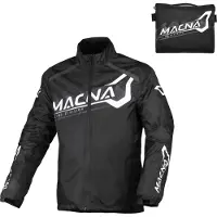 Macna Rainossi motorregenjas, zwart/wit, maat L