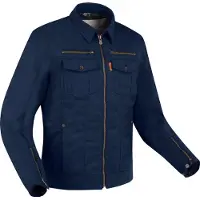 Segura Patrol, waterdichte motorfietsjas, marineblauw, maat 3XL
