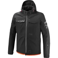 Ixon Square Zwart Bright Rood Waterdichte Textiele Motorjas Maat XL