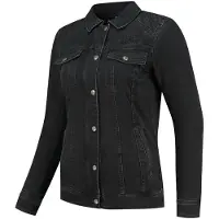 Rusty Stitches damesmotorfietsjas, textiel, zwart, maat 46