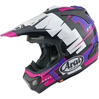 Arai MX-V EVO Battle Paars Crosshelm Maat S
