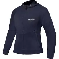 Ixon Touchdown L Marineblauw Zilver Dames Textiele Motorjas Maat L