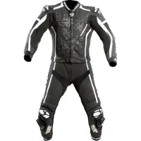 MUGENRACE RC-Viale Due Zwart Wit Geperforeerd 2-Delig Motorpak Maat 58