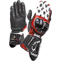 MUGENRACE Bornew Zwart Witte Rode Handschoenen Maat XS