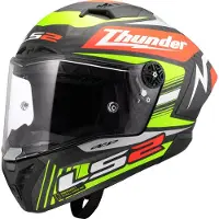 LS2 FF805 Thunder GP Black Replica Carbon Helm
