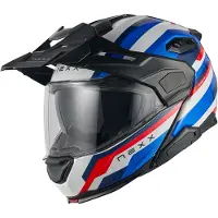 NEXX X.Lifecountry Westbound Blauw Rood Systeemhelm Maat XL
