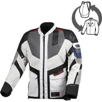 Macna Travelair, stoffen jas ,lichtgrijs/zwart ,L