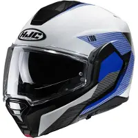 HJC i100 Beston MC2 Systeemhelm Wit/Blauw/Zwart S