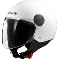LS2 OF558 Sphere II Solid Gloss White Jet Helm Maat S