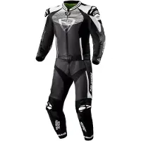 MUGENRACE Scorpion Zwart Wit Geperforeerd 2-Delig Motorpak Maat 50