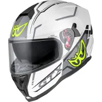 Berik FF869 Arok helm, wit/zwart/geel, maat L