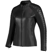 Rusty Stiches Rusty Stitches dames leren motorjas, zwart, maat 42