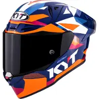 Kyt R1R Diamond, integraalhelm ,Blauw/Wit/Oranje ,M