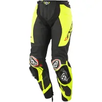 Ixon Vortex 3 PT Zwart Bright Geel Leren Motorbroek Maat 2XL