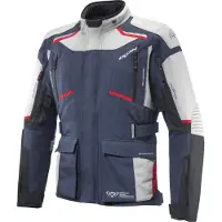 Ixon Midgard Grege Marineblauw Zwart Waterdichte Textiele Motorjas Maat 2XL