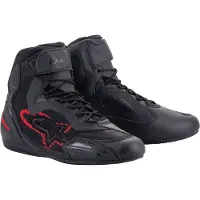 Alpinestars Faster 3 Rideknit, schoenen ,Zwart/Donkergrijs/Neon-Rood ,9.5 US