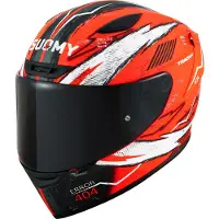 Sonstiges Track 1 404 Ece 22.06 Rood Wit Integraalhelm Maat S