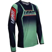 Leatt Moto 4.5 Lite Matcha Blauw Groen Rood Motocross Jersey Maat S