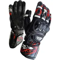 MUGENRACE Moone Sport Zwart Rode Handschoenen Maat M