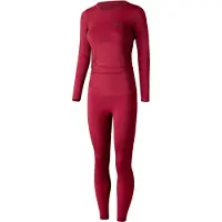 Lenz Merino Dames rood functioneel ondergoed set Maat