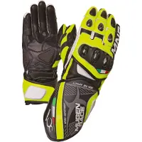 MUGENRACE Neptun Zwart Wit Neon Gele Handschoenen Maat S