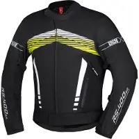 IXS RS-400-ST 3.0 motorfiets textieljas, zwart/wit/geel, maat L