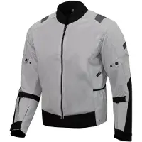 Merlin Taos Air Mesh Stretch Light Grijs Zwart Textiele Motorjas Maat 3XL