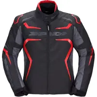 Spidi Race-Evo H2Out motortextiljas, zwart/rood, maat S