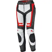 Held Rocket 3.0 Dames Wit Rood Leren Motorbroek Maat 44