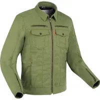 Segura Patrol, waterdichte motorfietsjas, textiel, kleur: khaki, maat: 3XL