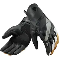REV'IT! REV’IT! Redhill Dames Zwart Okergeel Handschoenen Maat M