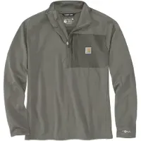 Carhartt Force Ironwood Relaxed Half-Zip Mock Neck Sweatshirt Maat