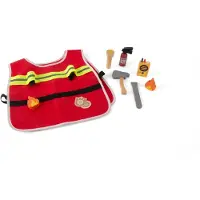 Dantoy - Firefighter play set in wood, 10 psc (5715)