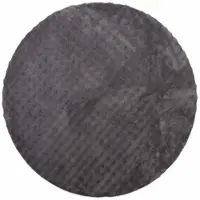 vidaXL Vloerkleden Rond SIROLO Antraciet Ø 200 CM Polyester