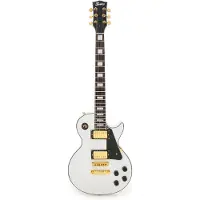 Fazley Vintage Series Lestoria Custom Alpine White elektrische gitaar met deluxe koffer