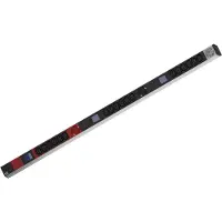 Bachmann BN0500 19" PDU 1HE 18xC13 3x geaard contact, vermogensmeting, aansluiting CEE 3x 16A, rood