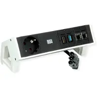 Bachmann Desk2: 1X Cee7/3, 1X Hdmi, 2X Cat6A