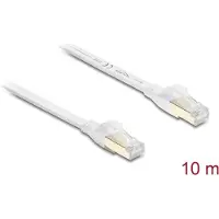DeLOCK RJ45 Flat Patch Cable Cat.8.1 U/FTP up to 40 Gbps 10 m white