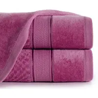 Eurofirany Luxe Katoenen Badhanddoek Jessi 50x90cm Amarant 500g/m²