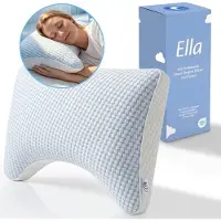 Ella Moon Hoofdkussen Memory Foam - Kussen 50x70 CM - Afstelbaar Traagschuim Nekkussen voor Zij- en Rugslapers - Ergonomisch en Orthopedisch: Vermindert Nekklachten