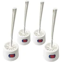 Synx Tools Toiletborstel Wit set van 4 stuks - Toiletborstels - toiletrolhouder - toiletborstel met houder - toiletborstelhouder - 100% Gerecycled